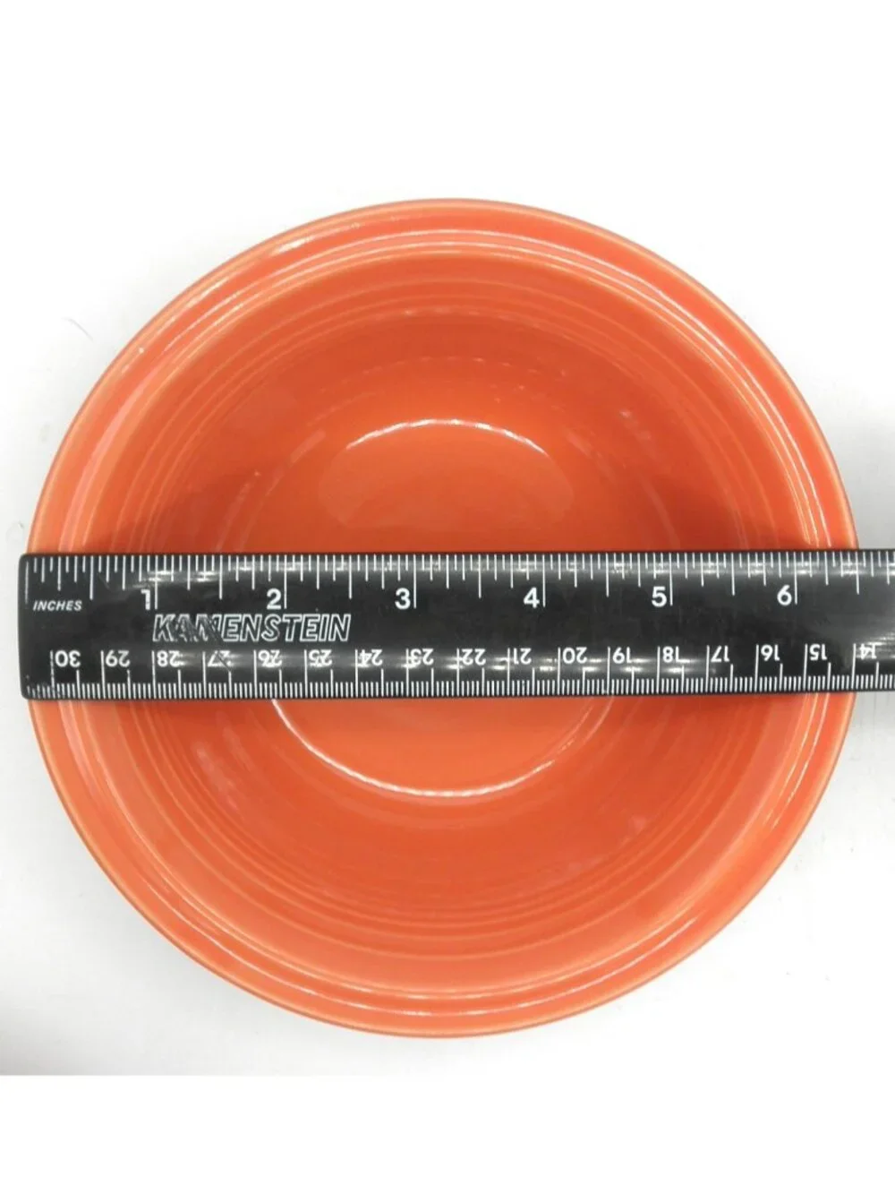 Cantinaware 6-3/4 inch Soup/Cereal Bowl Orange Set of 4 Vintage Discontinued - Picture 4 of 7